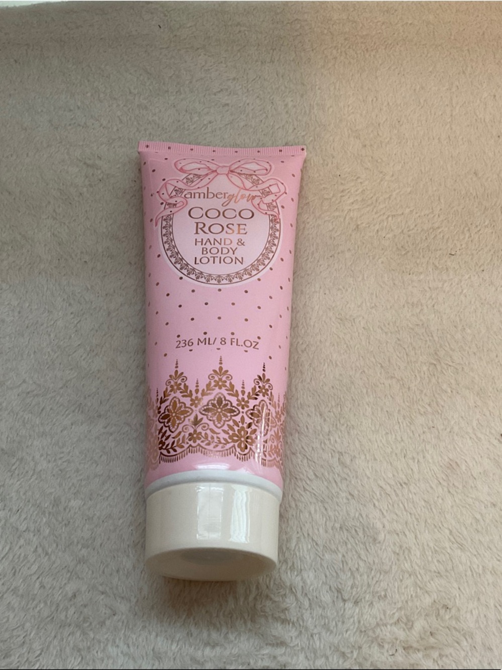 AmberGlo Coco Rose Hand & Body Lotion — Pink